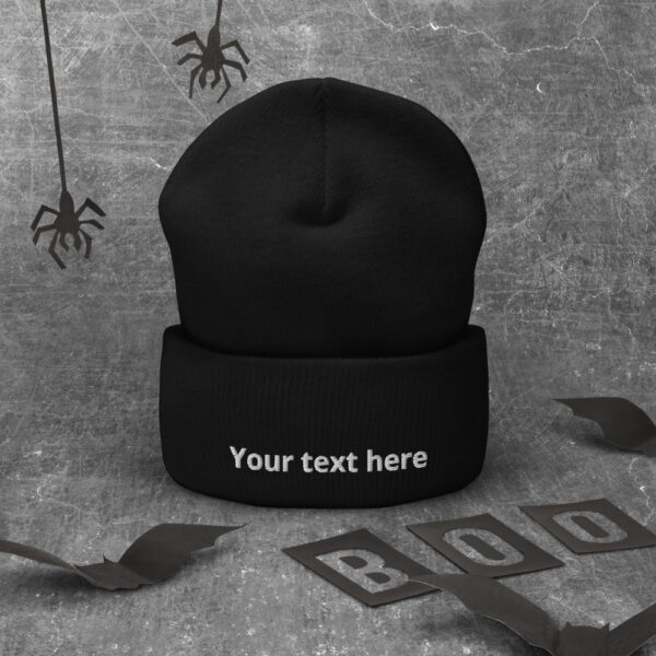 Cuffed Beanie with your text